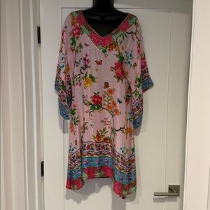 Floral Multicolor Kaftan Dress